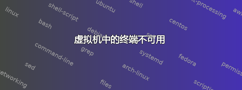 虚拟机中的终端不可用