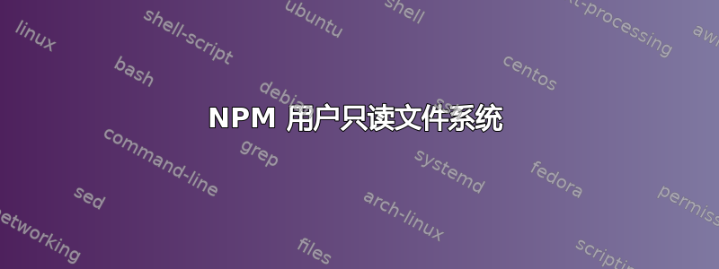 NPM 用户只读文件系统