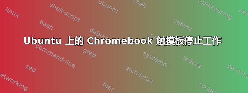 Ubuntu 上的 Chromebook 触摸板停止工作