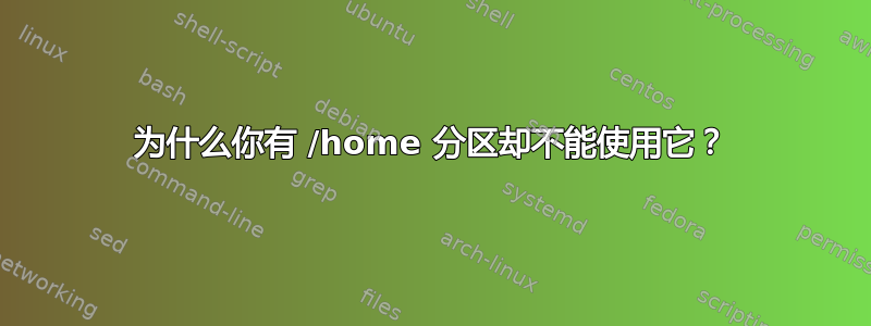 为什么你有 /home 分区却不能使用它？