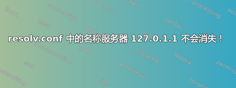 resolv.conf 中的名称服务器 127.0.1.1 不会消失！