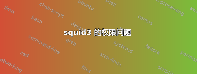 squid3 的权限问题