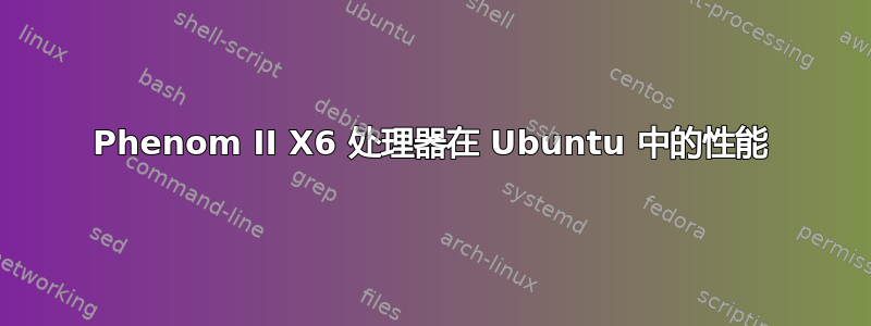 Phenom II X6 处理器在 Ubuntu 中的性能