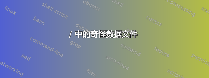 / 中的奇怪数据文件