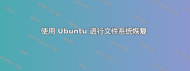 使用 Ubuntu 进行文件系统恢复