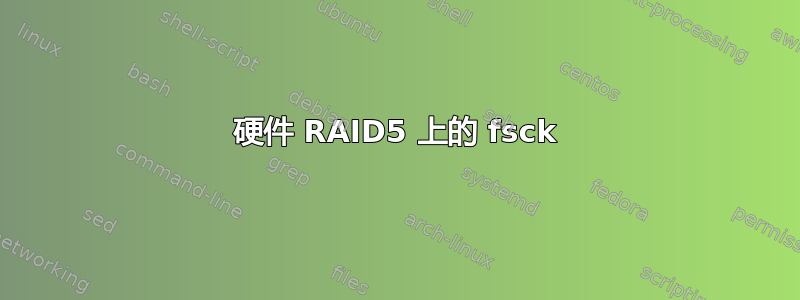 硬件 RAID5 上的 fsck