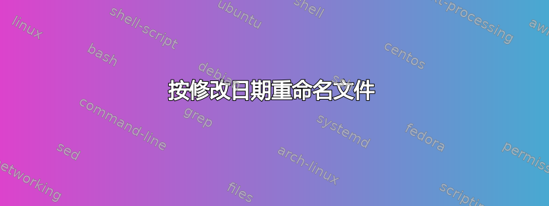 按修改日期重命名文件