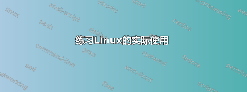 练习Linux的实际使用