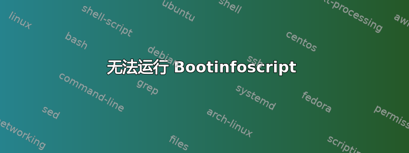 无法运行 Bootinfoscript