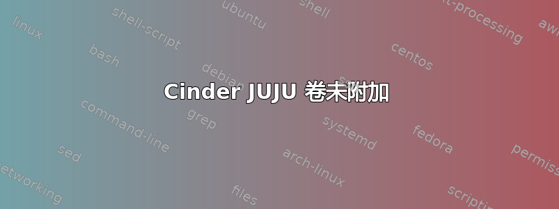 Cinder JUJU 卷未附加