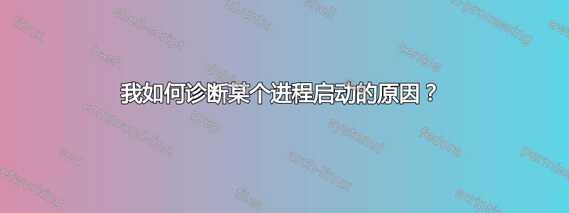 我如何诊断某个进程启动的原因？