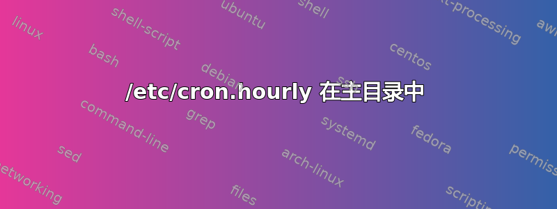 /etc/cron.hourly 在主目录中