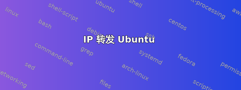 IP 转发 Ubuntu