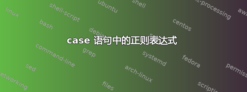 case 语句中的正则表达式