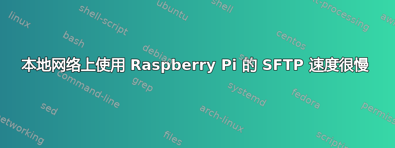 本地网络上使用 Raspberry Pi 的 SFTP 速度很慢