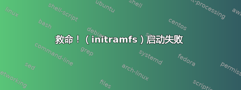 救命！（initramfs）启动失败