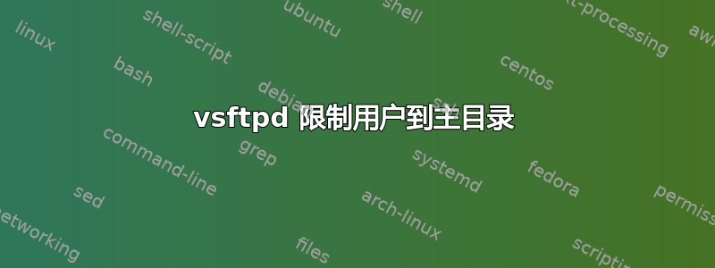 vsftpd 限制用户到主目录