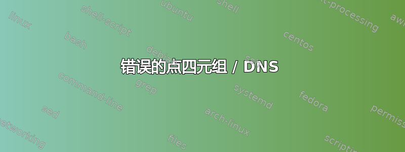 错误的点四元组 / DNS