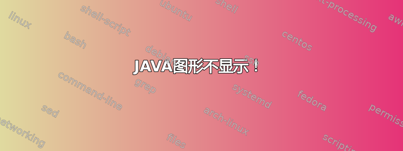 JAVA图形不显示！