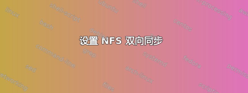 设置 NFS 双向同步 