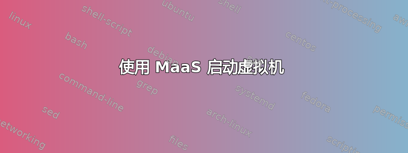 使用 MaaS 启动虚拟机