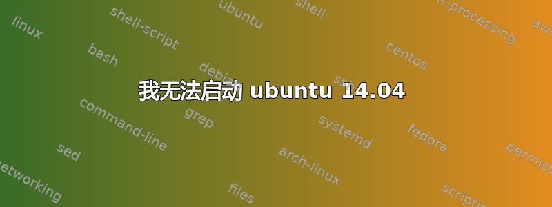 我无法启动 ubuntu 14.04