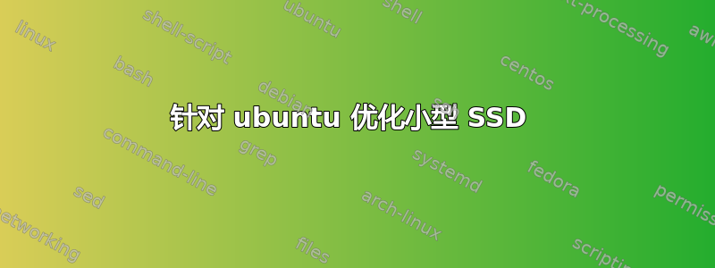 针对 ubuntu 优化小型 SSD 