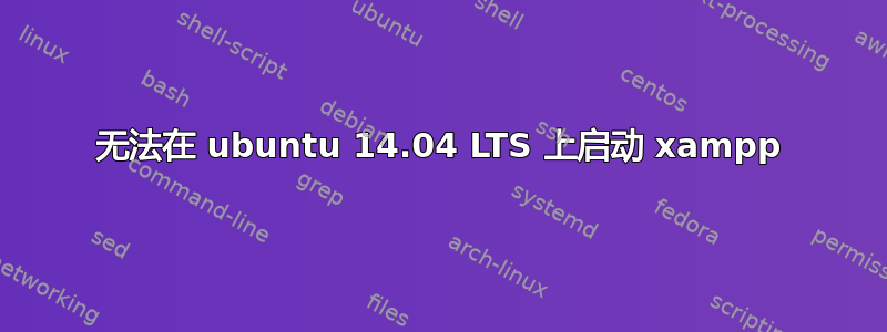 无法在 ubuntu 14.04 LTS 上启动 xampp