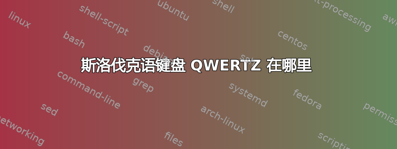 斯洛伐克语键盘 QWERTZ 在哪里