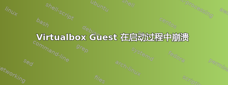 Virtualbox Guest 在启动过程中崩溃