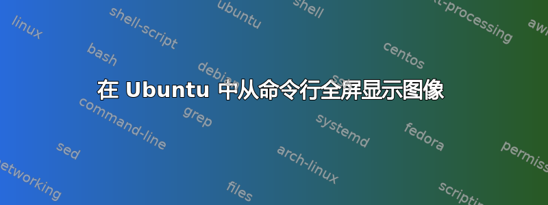 在 Ubuntu 中从命令行全屏显示图像