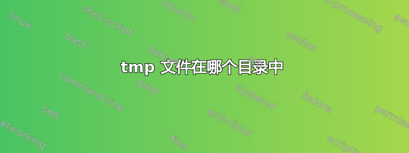 tmp 文件在哪个目录中