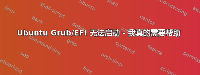 Ubuntu Grub/EFI 无法启动 - 我真的需要帮助