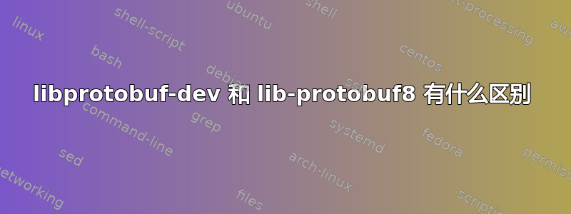 libprotobuf-dev 和 lib-protobuf8 有什么区别