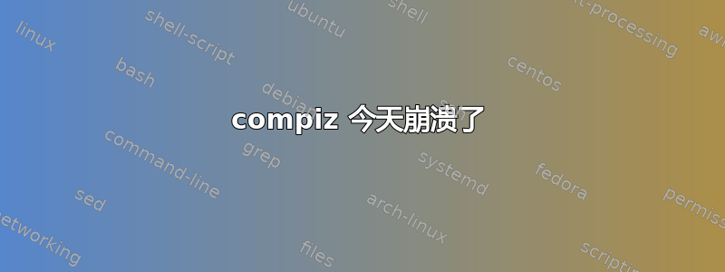 compiz 今天崩溃了