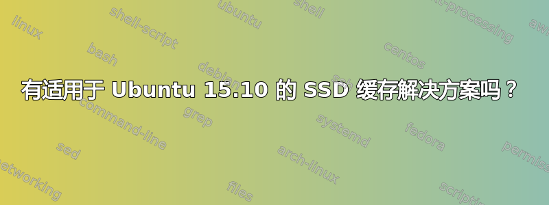 有适用于 Ubuntu 15.10 的 SSD 缓存解决方案吗？