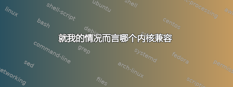 就我的情况而言哪个内核兼容