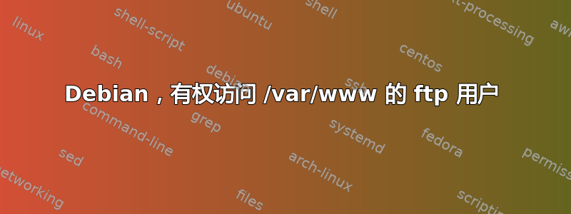 Debian，有权访问 /var/www 的 ftp 用户