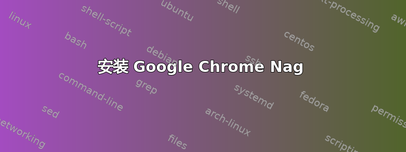 安装 Google Chrome Nag