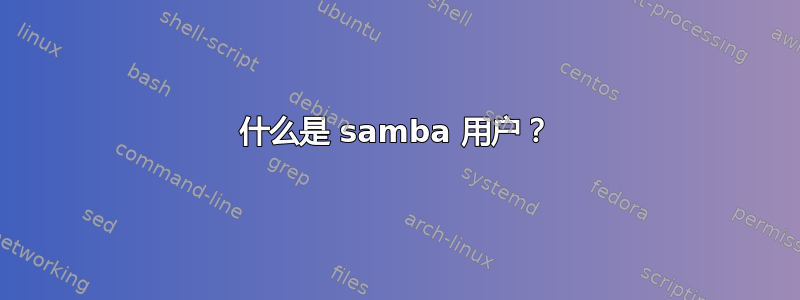 什么是 samba 用户？