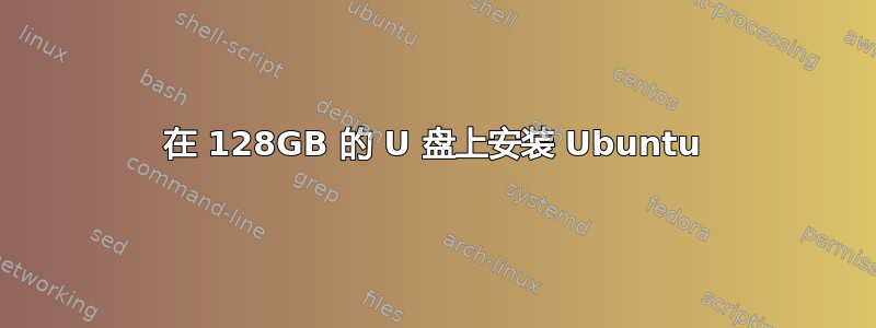 在 128GB 的​​ U 盘上安装 Ubuntu