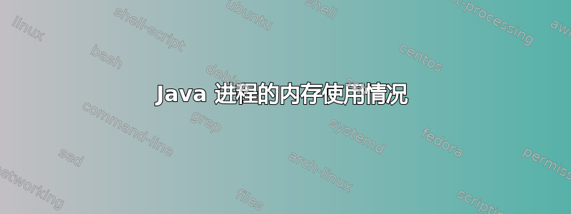 Java 进程的内存使用情况