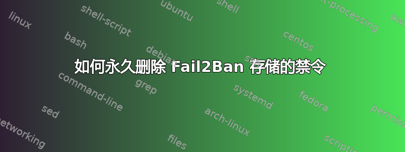 如何永久删除 Fail2Ban 存储的禁令