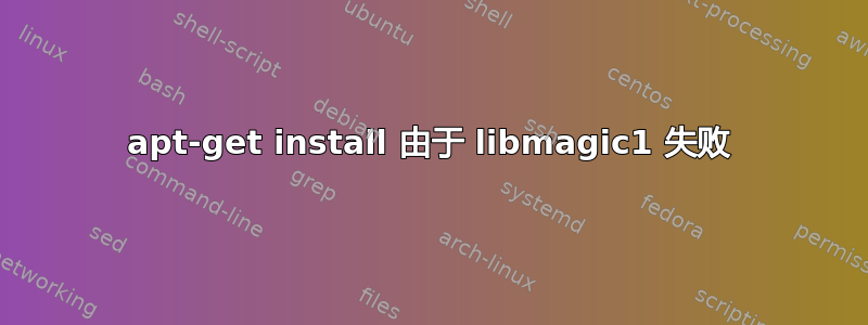 apt-get install 由于 libmagic1 失败