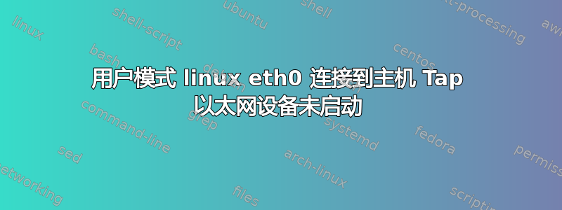 用户模式 ​​linux eth0 连接到主机 Tap 以太网设备未启动