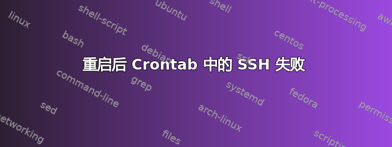 重启后 Crontab 中的 SSH 失败