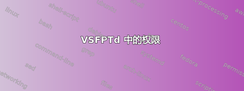 VSFPTd 中的权限