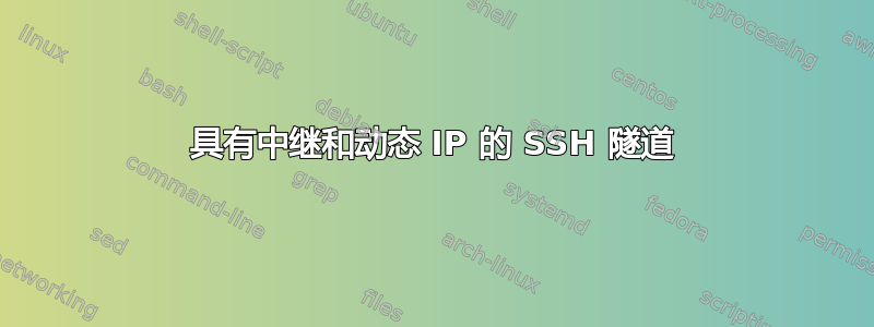 具有中继和动态 IP 的 SSH 隧道