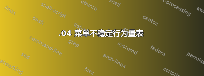 16.04 菜单不稳定行为量表