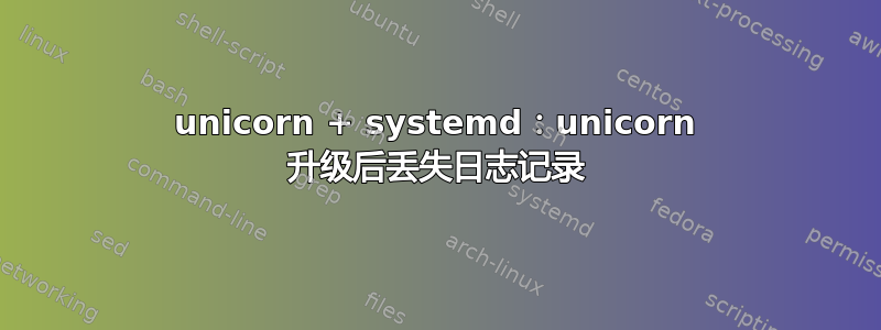 unicorn + systemd：unicorn 升级后丢失日志记录